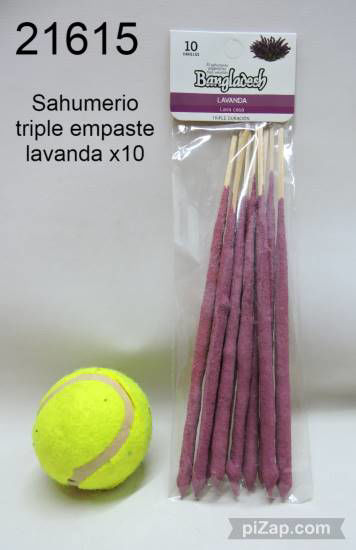 Imagen de SAHUMERIO TRIPLE EMPASTE LAVANDA  X10 6.24